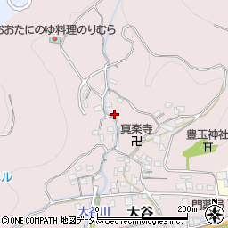 和歌山県有田郡有田川町大谷254-3周辺の地図