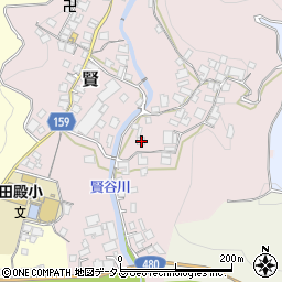 和歌山県有田郡有田川町賢1027周辺の地図