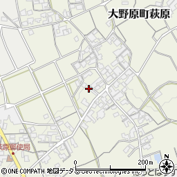 香川県観音寺市大野原町萩原1705周辺の地図