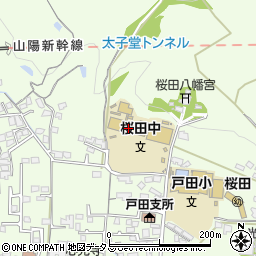 周南市立桜田中学校周辺の地図