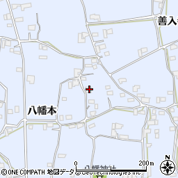 徳島県阿波市市場町香美八幡本92周辺の地図