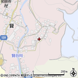 和歌山県有田郡有田川町賢1012周辺の地図