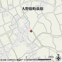 香川県観音寺市大野原町萩原2286周辺の地図