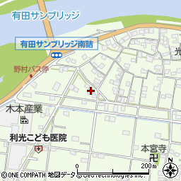 和歌山県有田市野194周辺の地図