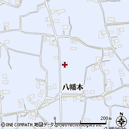 徳島県阿波市市場町香美八幡本89周辺の地図