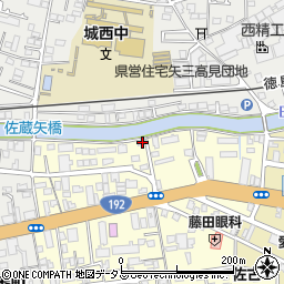 徳島県徳島市佐古六番町12-34周辺の地図