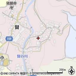 和歌山県有田郡有田川町賢1021周辺の地図