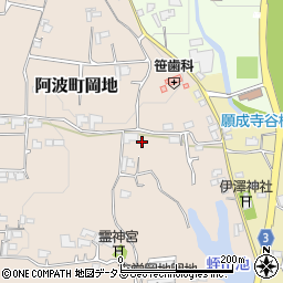 徳島県阿波市阿波町岡地281-2周辺の地図