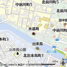 徳島市役所　徳島市上下水道局お客さまセンター普及指導係周辺の地図