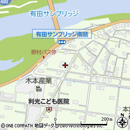 和歌山県有田市野190周辺の地図