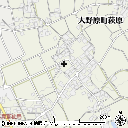 香川県観音寺市大野原町萩原1710周辺の地図