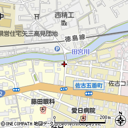徳島県徳島市佐古六番町9-27周辺の地図