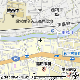徳島県徳島市佐古六番町9-6周辺の地図