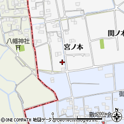 徳島県徳島市国府町桜間宮ノ本24周辺の地図