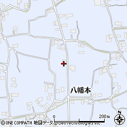 徳島県阿波市市場町香美八幡本130周辺の地図