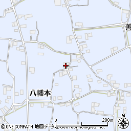 徳島県阿波市市場町香美八幡本101周辺の地図