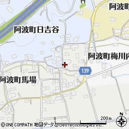 徳島県阿波市阿波町馬場30周辺の地図