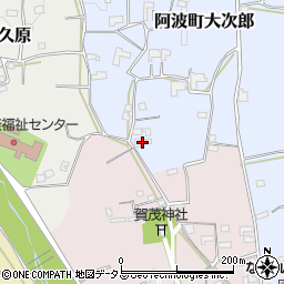 徳島県阿波市阿波町大次郎175周辺の地図