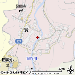 和歌山県有田郡有田川町賢64周辺の地図