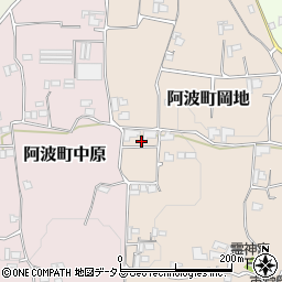 徳島県阿波市阿波町岡地121-6周辺の地図