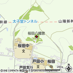 桜田八幡宮周辺の地図