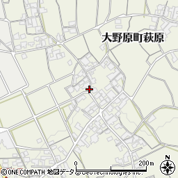 香川県観音寺市大野原町萩原1722周辺の地図