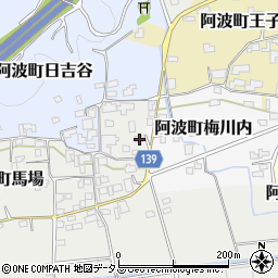 徳島県阿波市阿波町馬場19周辺の地図