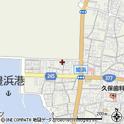 香川県観音寺市豊浜町姫浜208周辺の地図