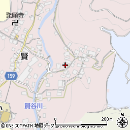 和歌山県有田郡有田川町賢997周辺の地図