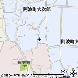 徳島県阿波市阿波町大次郎178周辺の地図