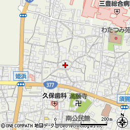 香川県観音寺市豊浜町姫浜1334周辺の地図