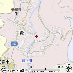 和歌山県有田郡有田川町賢65周辺の地図