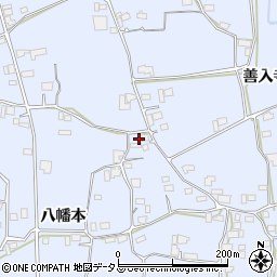 徳島県阿波市市場町香美八幡本97周辺の地図