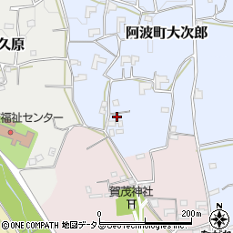 徳島県阿波市阿波町大次郎170周辺の地図