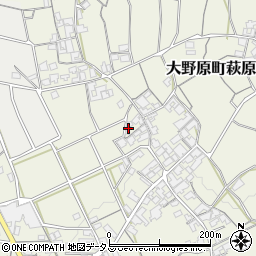 香川県観音寺市大野原町萩原1725周辺の地図