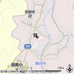 和歌山県有田郡有田川町賢48周辺の地図