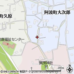 徳島県阿波市阿波町大次郎159周辺の地図