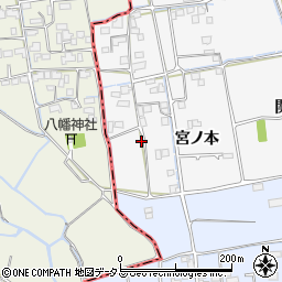 徳島県徳島市国府町桜間宮ノ本16-5周辺の地図