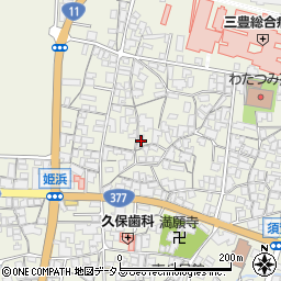 香川県観音寺市豊浜町姫浜1332周辺の地図