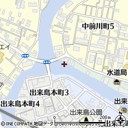 三ッ合橋周辺の地図