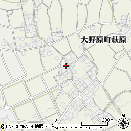 香川県観音寺市大野原町萩原1739周辺の地図