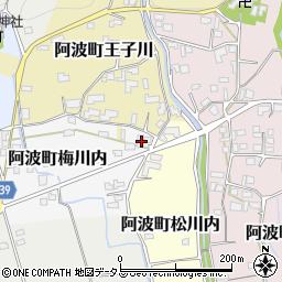 徳島県阿波市阿波町梅川内1周辺の地図