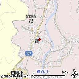 和歌山県有田郡有田川町賢47周辺の地図