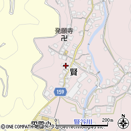 和歌山県有田郡有田川町賢145周辺の地図