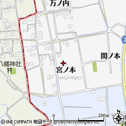 徳島県徳島市国府町桜間宮ノ本35周辺の地図