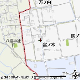 徳島県徳島市国府町桜間宮ノ本7周辺の地図