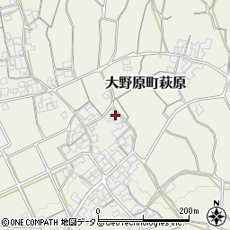 香川県観音寺市大野原町萩原1948周辺の地図