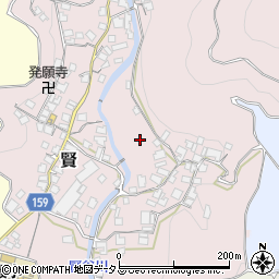 和歌山県有田川町（有田郡）賢周辺の地図