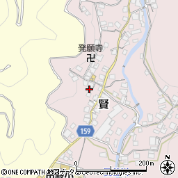 和歌山県有田郡有田川町賢147周辺の地図