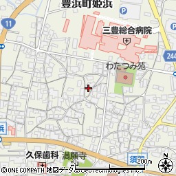 香川県観音寺市豊浜町姫浜1277周辺の地図